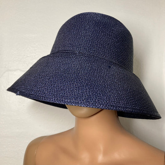 VINTAGE BETMAR Dark Blue 100% Polypropylene Classic Cloche Hat
