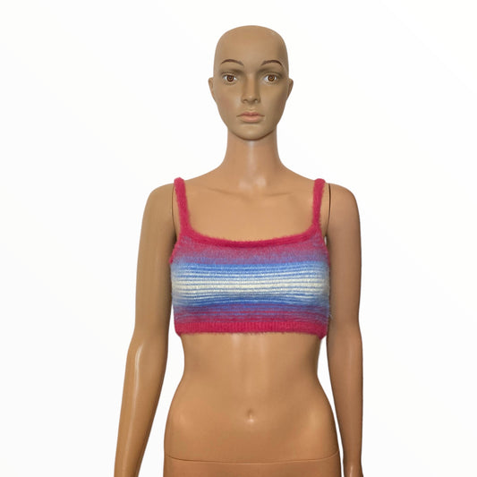 SUNDAY BEST ARTIZA Multicolor REESE Adjustable Straps Cropped Pullover Tank Top